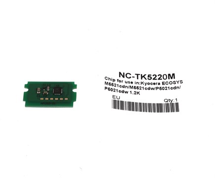 Kyocera Mita TK-5220 Toner Chip Kırmızı ECOSYS P5021-M5521 (1T02R9BNL1)