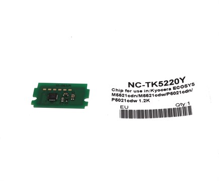 Kyocera Mita TK-5220 Toner Chip Sarı ECOSYS P5021-M5521 (1T02R9ANL1)