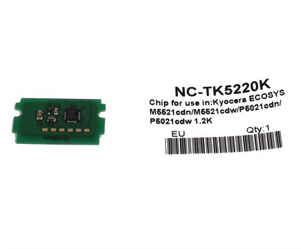 Kyocera Mita TK-5220 Toner Chip Siyah ECOSYS P5021-M5521 (1T02R90NL1)