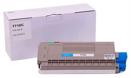 Oki C710C Mavi Muadil Toner C711 (11000 Sayfa)