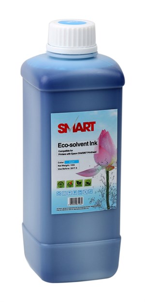 Smart Eco-Solvent (DX-4-5-6-7) Kafa Uyumlu Mavi Mürekkep (1 Litre)