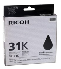Ricoh GC-31K Orjinal Siyah Jel Kartuş GX E7700N-5550-3300-3350-E2600 (405688)